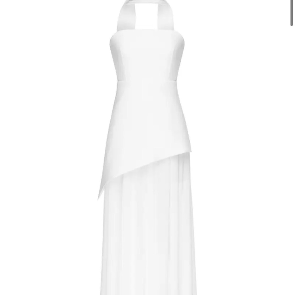Monaco White Dress with Scarf